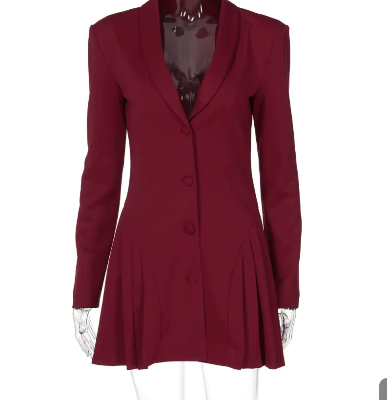 Pleated Bodycon Mini Dress