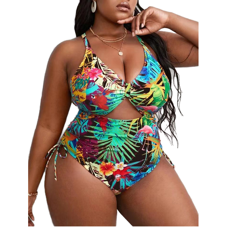 Floral Cutout One-Piece Swimsuit product image 1