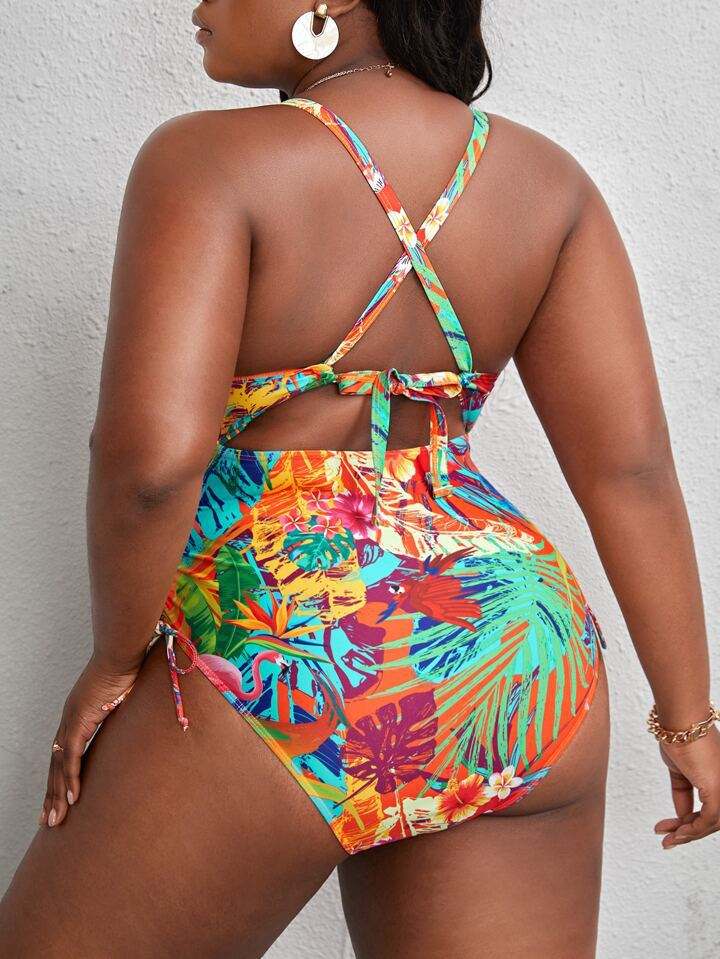 Floral Cutout One-Piece Swimsuit product image 2