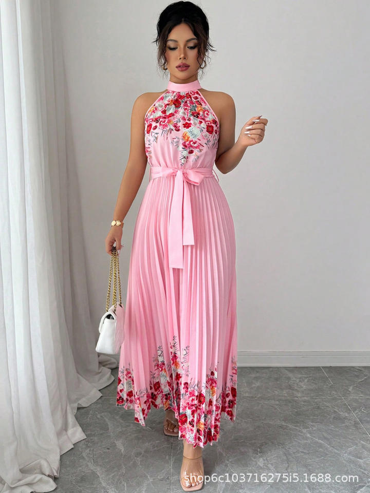 Floral Halter Maxi Dress product image 3