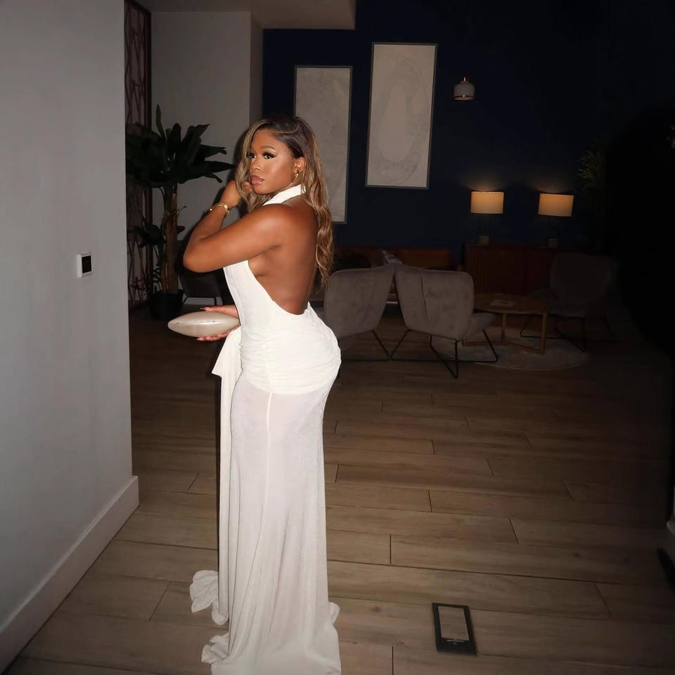 Halter Slit Maxi Dress product image 3