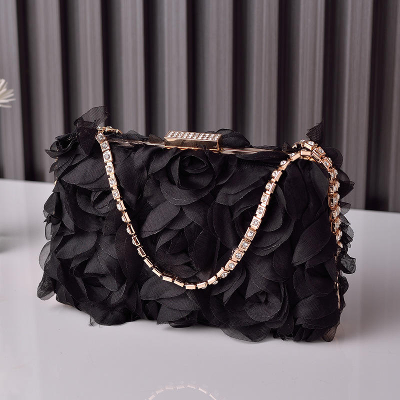 3D floral evening clutch alternate view