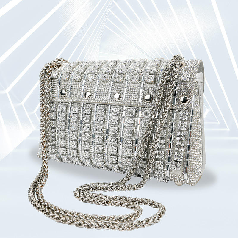 Colorburst crystal-effect evening bag alternate view